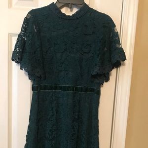 GB girls green dress size 14